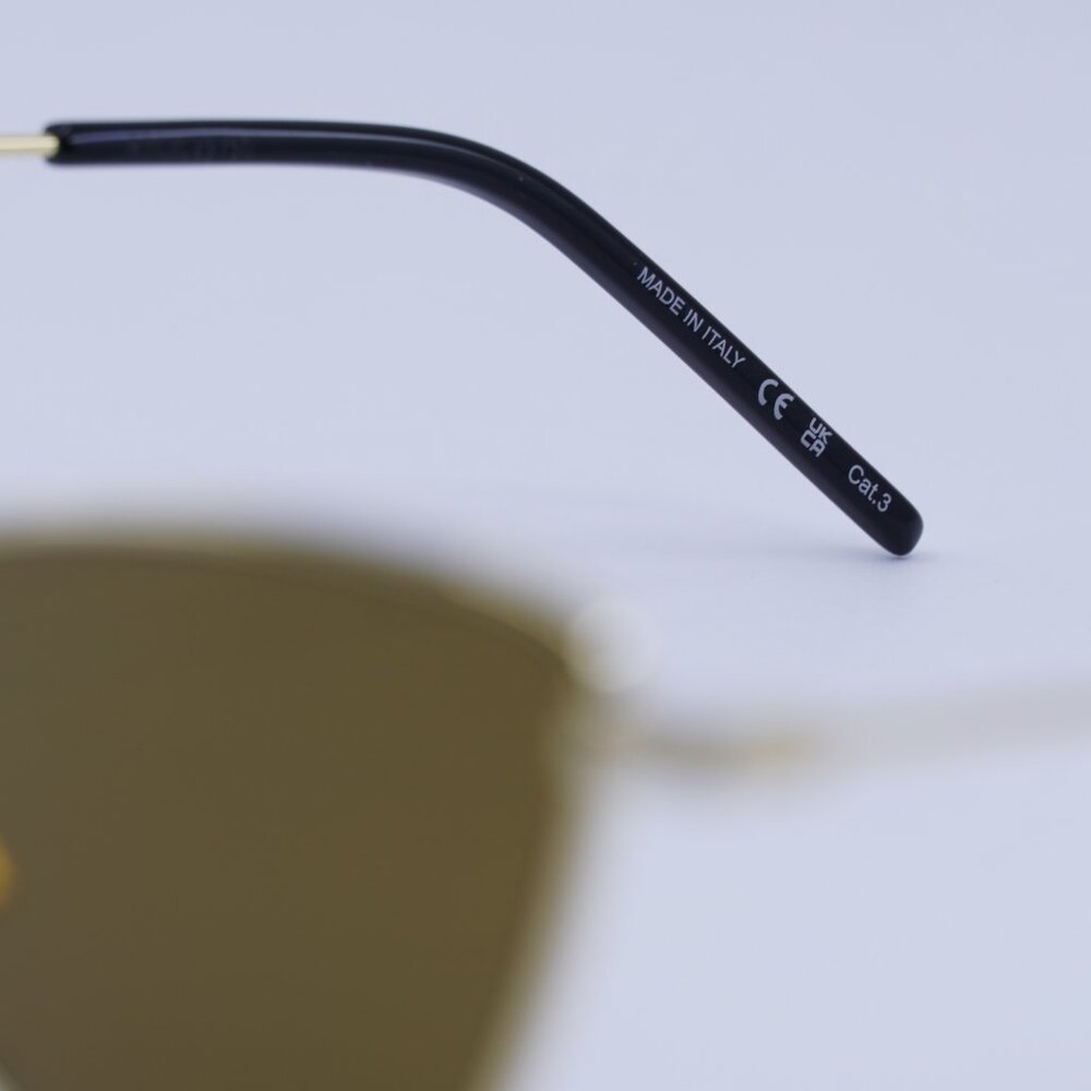 🕶️ New Saint Laurent SL303 JERRY 011 Sunglasses - Gold Frame, Brown Lenses - Picture 6 of 9